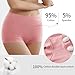 MEIYATING Boy Shorts Underwear for Women High Waisted Boxers Briefs Cotton Panties Boyshort Stretch 4 Pack