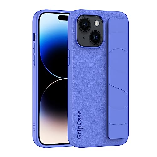 Coque iPhone 13 ultra slim avec dragonne réglable antichoc en PC rigide couleur Moka
