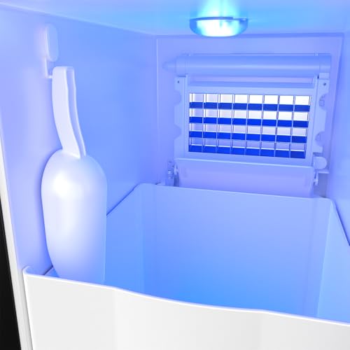 Image of 15 Inch Undercounter Built-in /Freestanding Ice Maker in Stainless Steel /Blue | Gordon Ramsay Series