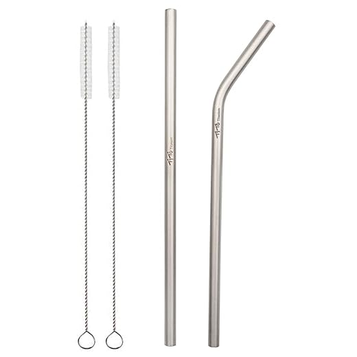 TiTo Titanium Drinking Straws - Strong and Ultralight