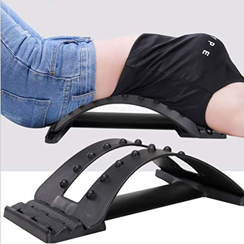 Ferramenta de alongamento lombar PRETYZOOM Esticador de coluna, almofada nas costas, corretor de col