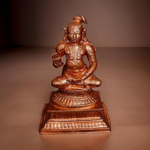 Image of Copper Idols, Handmade,Nammazhwar 3.5 inches, 415 Grams Pack of 1 Piece