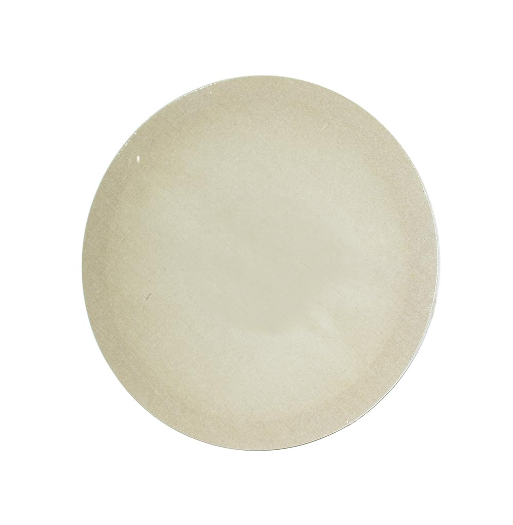 Rosy.Moment Round Stretched Burlap Canvas, 40 Cm - 100% Natural Jute, Transparent Gesso Primed Blank Stretched Canvases for Oil & Acrylic Painting, Arts & Craft Projects, Wedding & Home Decoration