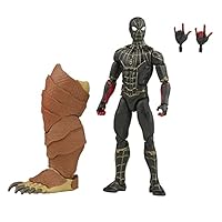 MARVEL - Legends Series - 6 Inch Black and Gold Suit Spiderman - Movie Inspired - Spider-Man: No Way Home - 2 Acc - Premium Collectible Action Figure - Toys for Kids - Boys and Girls - F3019 - Ages 4+