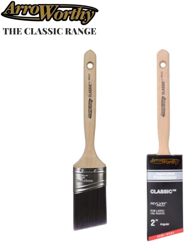 Miniatura 3 de Arroworthy Classic 8820 - Juego de 3 pinceles de pintura, contiene 1.5 pulgadas, 2 pulgadas, 2.5 pulgadas