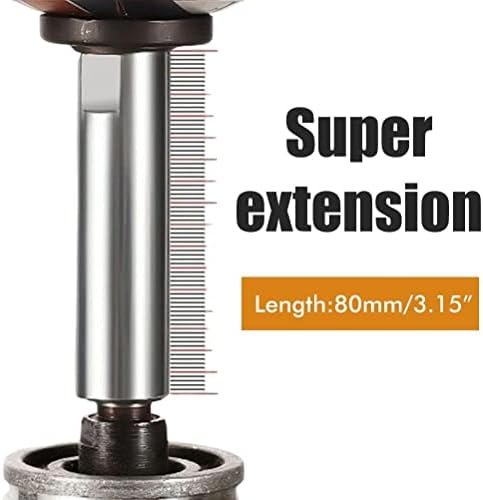 Miniatura 5 de Zerodis Barra de conexión de extensión de amoladora angular, eje de extensión de amoladora angular de acero inoxidable, eje de extensión de pulidora