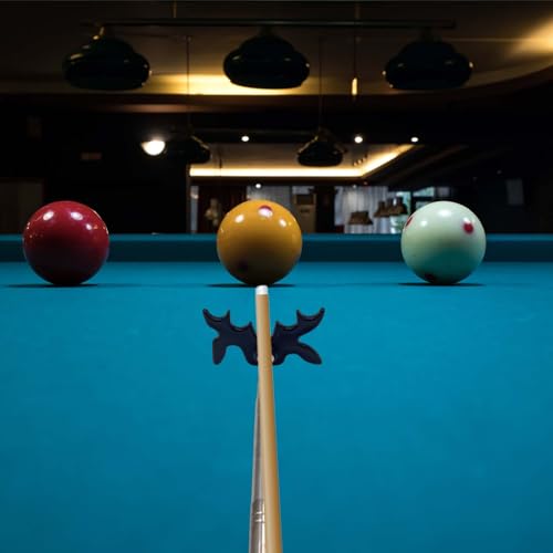 GRSECPO Retractable Billiard Cue Bridge with Bridge Head, Snooker Set Billiard Pool Cue Accessory for Pool Table