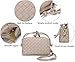 Woven Crossbody Bags for Women，Fashion Leather Lightweight Handbags Shoulder Bag Phone Wallet Purse Stylish Ladies Messenger Bags，Creamy White
