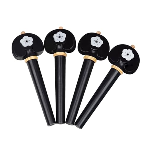 GOOHOCHY Wood Cello Tuning Pegs Replacement Parts Non-slip Knobs Smooth Surface Accessories