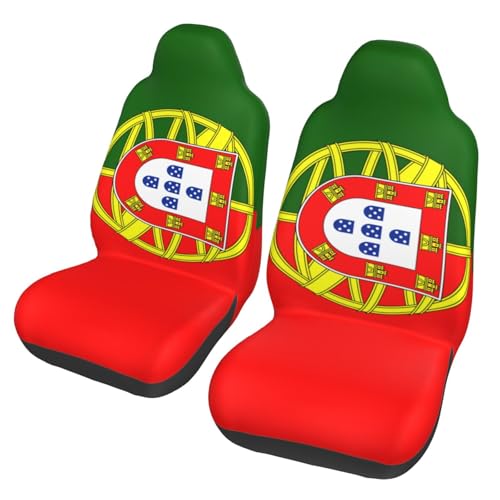 Housses de siège de voiture universelles drapeau Portugal antidérapantes SUV