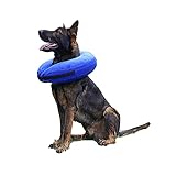 Collar inflable para perros XL:45-60 cm,collar inflable protector XL especialmente recomendado para pastor,mastín,rottweiler,pastor alemán,etc.,mida el cuello de su mascota antes de realizar el pedido,hay una abertura de cremallera en un lado,saque la bolsa y lave el exterior tela.