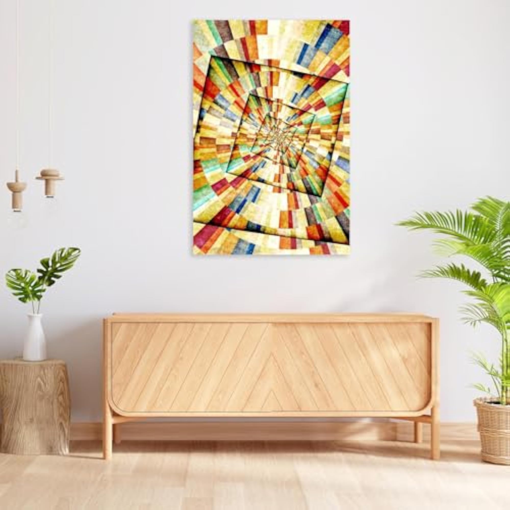 Multicolor Sunbeams D5 Peel & Stick Vinyl Wall Sticker