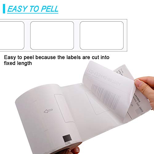 Label Kingdom Paper Roll Replace For Brother Dk-1241 Die-Cut Large Shipping Label, 4" X 6"(102 Mm X 151 Mm) 200/Roll For Thermal Ql-1100 Label Printer (3 Roll+1 Reusable Cartridge) #TOP6