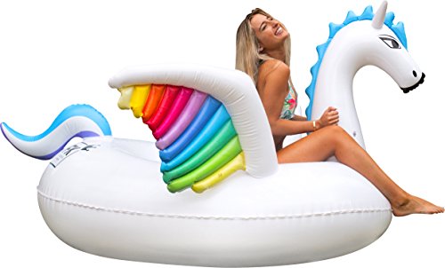 Floatie Kings Ride-On Pegasus Pool Float - Original Giant Premium Inflatable
