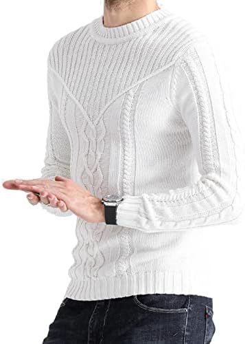 SL-YBB Sweater Mens Knitted Vintage 