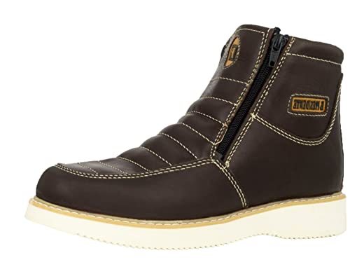 Cowboy Professional Mens 300RA Brown Work Boots Leather Slip Resistant Soft Toe