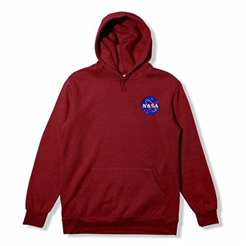 Sweat NASA brodé bordeaux idéal pour vos sorties urbaines décontractées