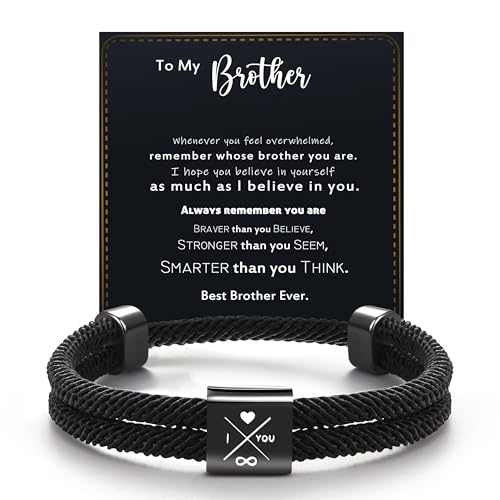Regalo para el día del padre, pulseras de regalo de graduación 2026 para hombres, regalos para él, novio, marido, pulsera de cuerda ajustable para hombres, papá, hijo, nieto, aniversario, cumpleaños