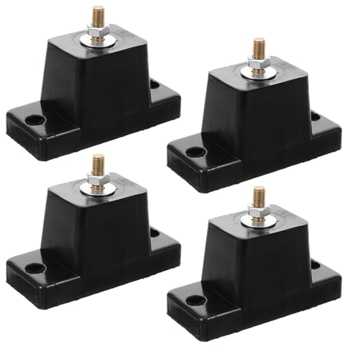 HEATSHAKING 4piezas Soporte Antivibración De Goma Para Aire Acondicionado De Pads Para Exterior Reducción De Ruido y Vibraciones Instalación Rápida Para Compresores De Aire Acondicionado