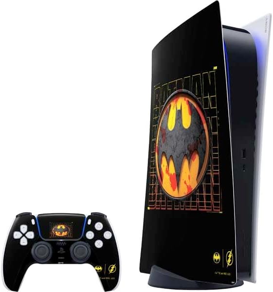 Skinit Decal Gaming Skin Compatible with PS5 Digital Edition Bundle - Officially Licensed DC Comics The Flash Movie: Logo Poster Design