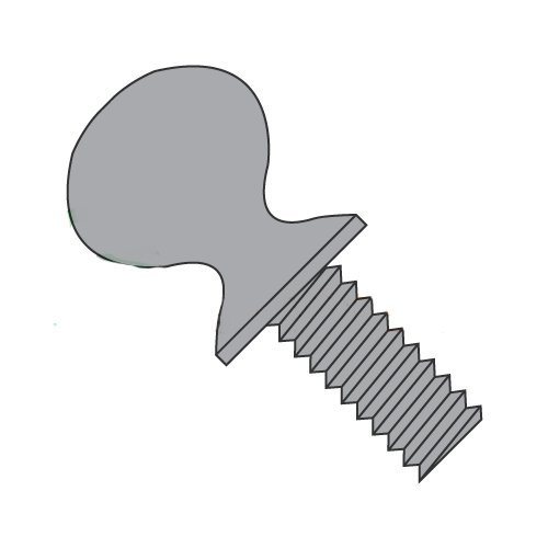 6-32 X 3/4" Thumb Screws/Type P/Shoulder/Steel/Plain (Carton: 3,000 pcs)