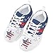 Dolyues American Flag Kids Sneaker Lightweight Breathable Running Tennis Boys Girls Shoes Size 1, Star Print Athletic Shoes Non-Slip Gym Sports Fashion Sneakers Lace-up Footwear