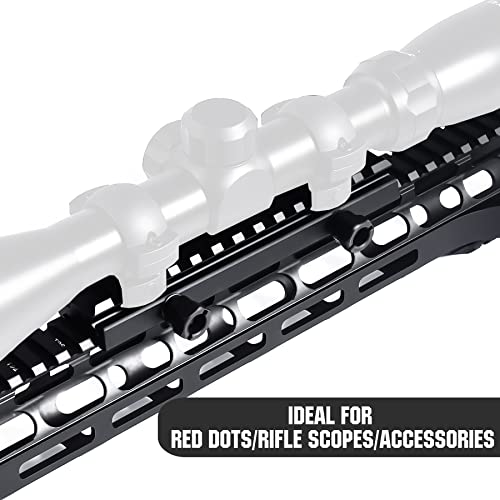 Picatinny Riser Mount 13 Slots, Rail Riser Mount For Red Dot Sights, Rifle Scopes, Optics And Accessories, Low Profile Full Size Scope Riser Mount For Picatinny/Weaver Base #TOP5