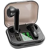 GUANZHI True Wireless Earbuds TWS Bluetooth 5.0 Headphones Stereo Sound Earphones 30H Playtime Charging Case & LED Power Display IPX5 Sweat Proof Headset with Built-in Dual Mic for Sports