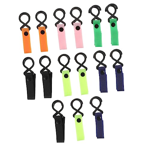 ifundom 15pcs Heavy Duty Stroller Hooks Multipurpose Pram Hooks for Bags Stroller Lock Random Color
