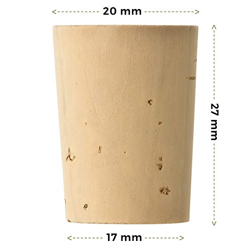 100 Tappi In Sughero Per Provette, 27x17-20mm: Naturali E Ecologici - Foto 10
