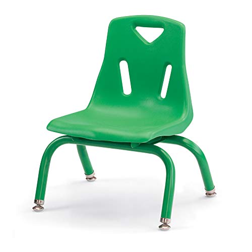 Image of Berries Jonti-Craft 8118JC1119 Stacking Chair with Powder-Coated Legs, 8 inch Height, Green