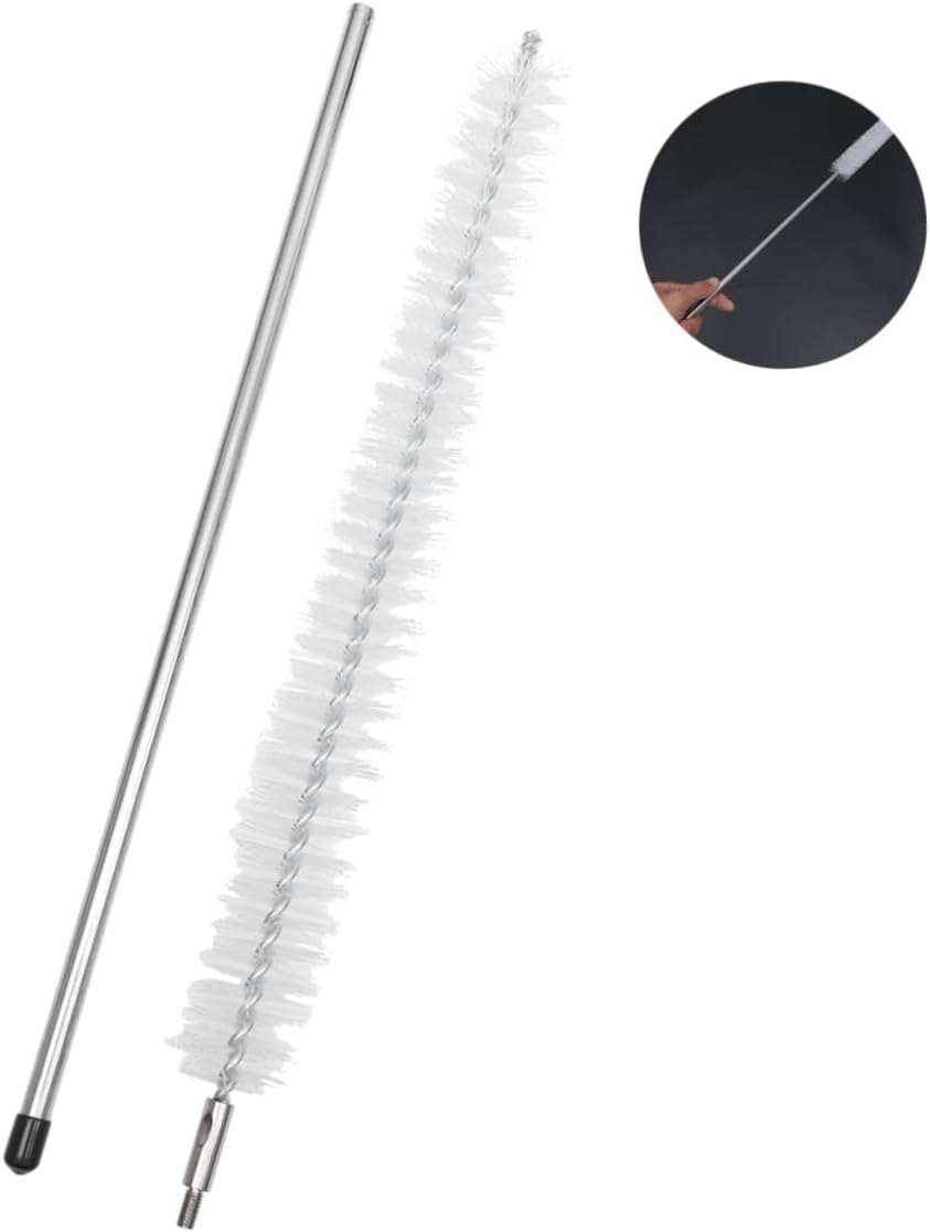 1pc Long Handle Washing Machine Cleaning Brush Dryer Vent Cleaner Lint Brush for Dryer Vent Home Cleaning Tool Stainless Steel Rod