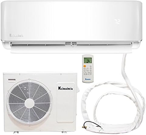 Klimaire Do It Yourself 12,000 BTU 17.5 SEER Ductless Mini-Split Air Conditioner Heat Pump System with 25 ft. Quick Connect Installation Kit (115V)