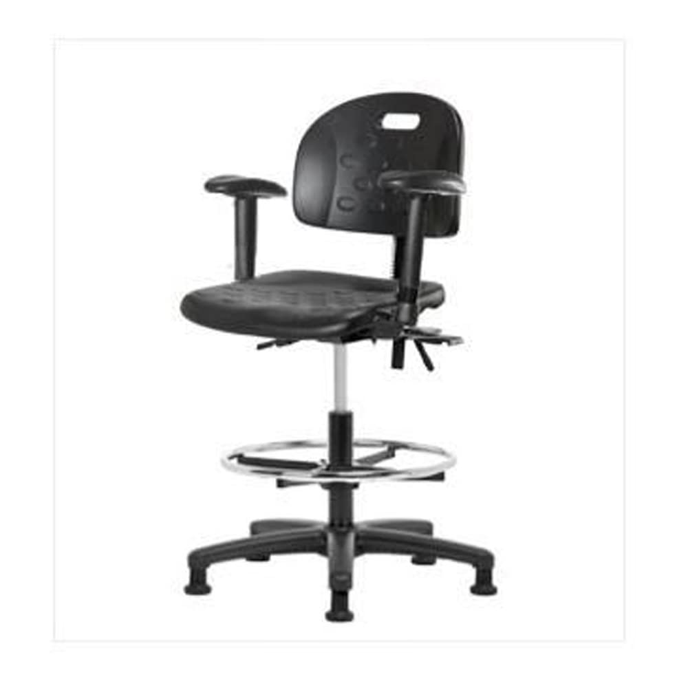 Chaise de banc Thomas ECOM en polyuréthane avec anneau chromé