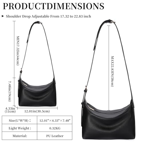 Bolso tipo Hobo para mujer de cuero sintético miniatura 5