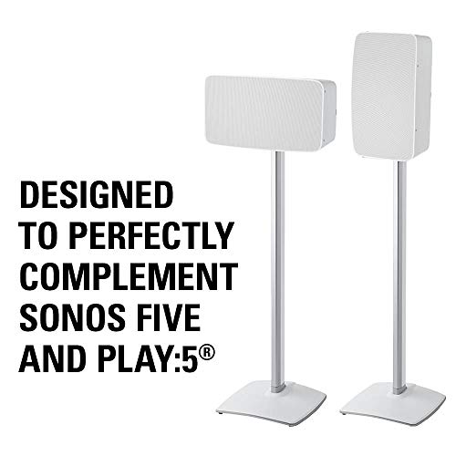 image for Sanus Wireless Speaker Stand for Sonos Five and Sonos Play:5 - Audio E