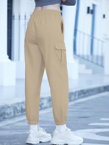 Image of SANGTREE Girls & Womens Drawstring Cargo Jogger Pants,3 Years - Women 3XL