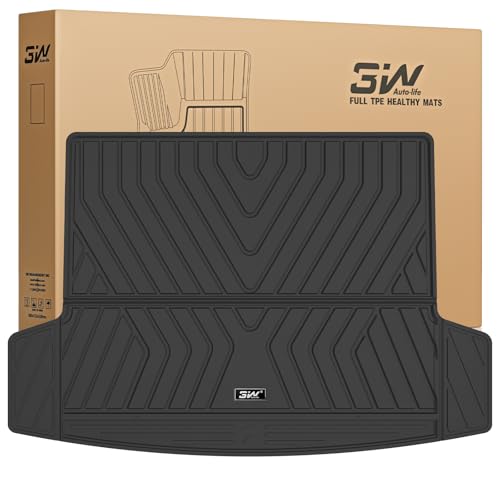 3W Cargo Liner Fit for BMW X1 2024 2023 2025, All Weather TPE Car Floor Liners Custom Fit for 23 24 25 BMW X1 F48 Trunk Mats for X1 Accessories 1) X1 2023-2025 | Cargo Liner