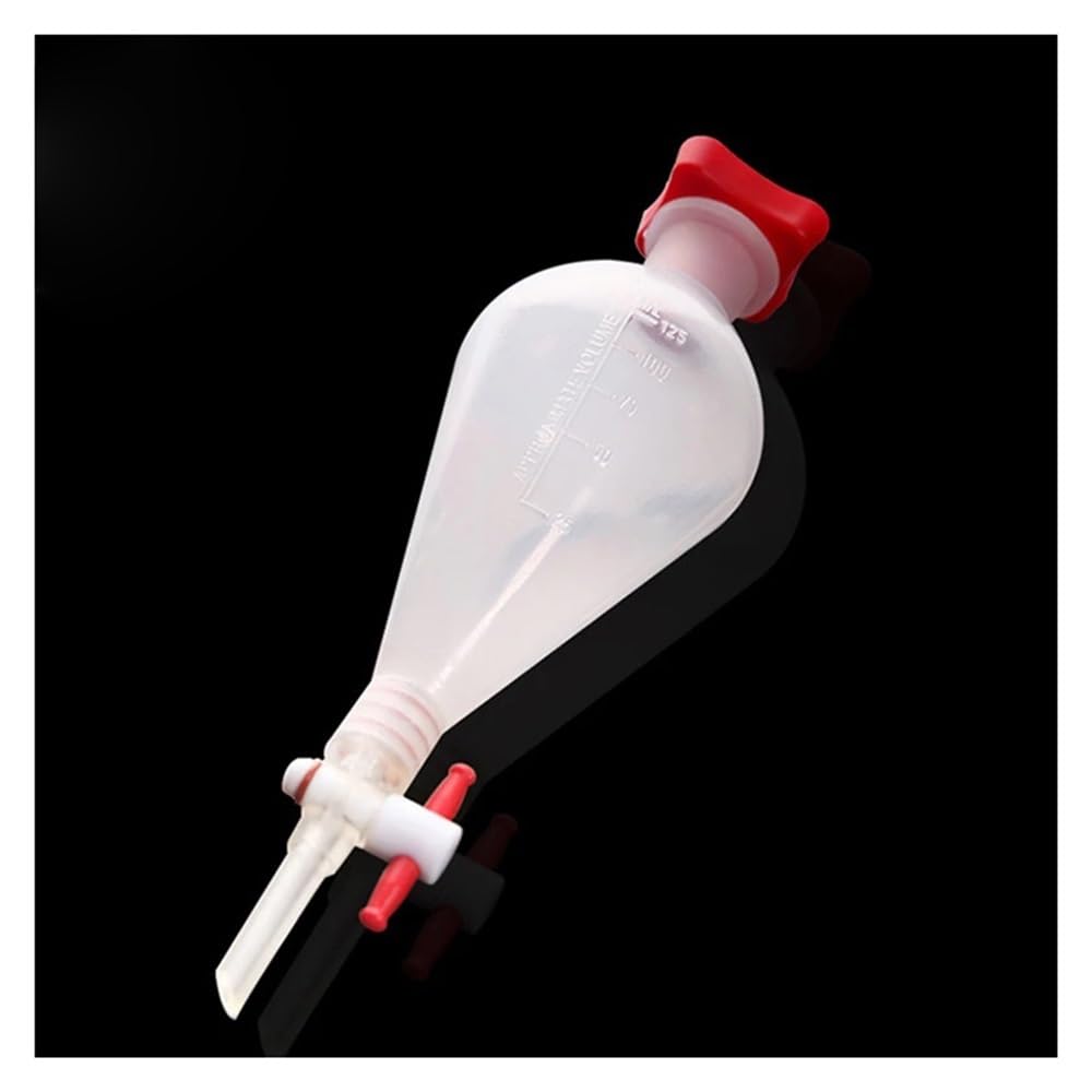 Attrezzature e forniture di laboratorio 1 pz Imbuto separatore sagomato in plastica con imbuto a pistone in PTFE Forniture da laboratorio 125/250/500/1000 ml