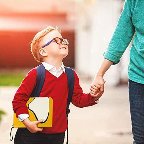 Geecow 4-Pocket Binder Compatible with Pokemon Cards, Portable Storage Case with Removable Sheets Holds Up to 400 Cards-Toys Gifts for 3-8 Year Old Boys Girls (Yellow Psyduck)