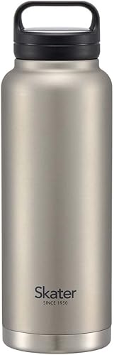 Miniatura 15 de Skater STSC12-A - Botella de acero inoxidable con aislamiento térmico, 42.2 fl oz (40.6 fl oz) con mango de tornillo, color negro Skater