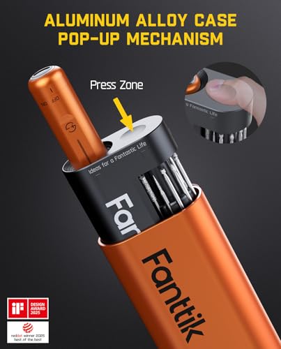 Image of Fanttik F2 Master Mini Cordless Rotary Tool Kit, NeoPulse Motor, 5 Speed, Revostor Hub, 35 Accessories, Engraving Pen, for 3D Printer Sanding, Polishing, Drilling, Carving, DIY Crafts