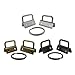 25 Key Fob Hardware with Key Rings Sets - 1" or 1.25" - Pick Color (1", Mix)