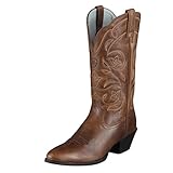 Ariat Women's Heritage R Toe Western Cowboy Boot, Russet Rebel, 9.5