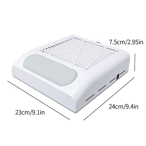 Apofly Staubabsaugung Nail Absauggerät 80W Professionelle Low Noise Nagel-Staub-Vakuum-Extractor Sauggebläse Maniküre… – Bild 4