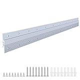 30'' French Cleat, Aluminum Z Bar with Screws, Interlocking Heavy Duty Picture Hangers for Hanging Panel, Whiteboard, Cabinet, Shelf, Headboard, Art (1 Pair, Support 120 lbs)