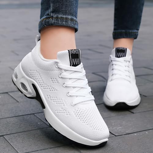 Image of Padgene Womens Sneakers Air Cushion Running Shoes Lightweight Tennis Walking Shoes Mesh Breathable Gym Work Fashion Sneakers Athletic Comfortable Casual