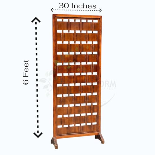 Image of Wooden Room Partition /Screen /Room Divider /Room Separator for Livng Room Bedroom Home Office Restarurant Hallway 1 Panel 30Inches Wide (1 Panel Box 30 Inches)