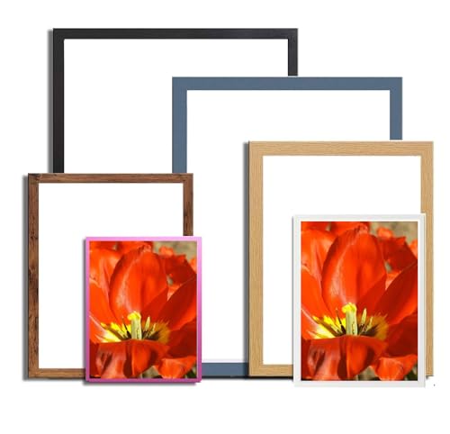 Rustic 75x 50 cm Poster Frames - 75 x 50 cm Frame- Large MDF Wooden Frames 75x50cm - Both Ways Wall Hanging Wall Gallery Living Room Poster Picture Frame With Styrene Shatterproof Perspex Sheets - Image 3