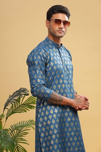 Image of BE ACTIVE Cotton Kurta for Men | Traditional and Refined Design | Indian Kurta | Full Sleeve Kurta